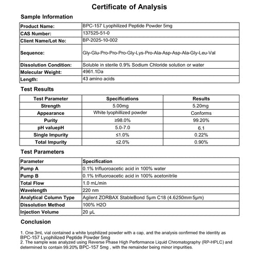 BPC-157 10mg Simha Lab BPC-157 10mg Simha Lab